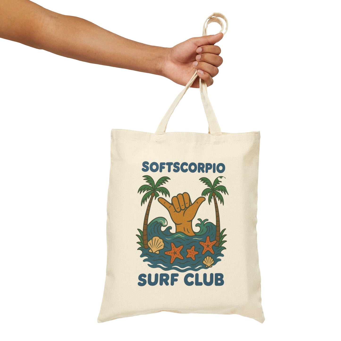 Summer surf club tote bag