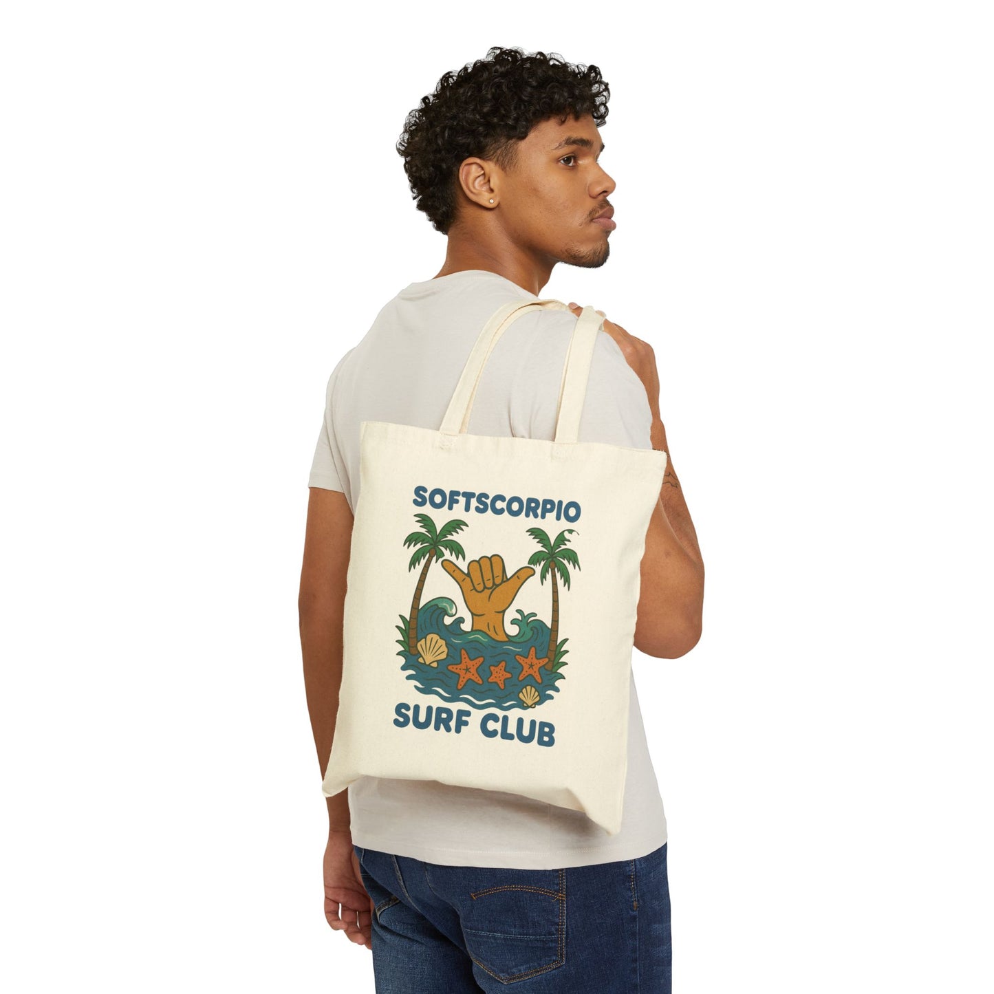 Summer surf club tote bag