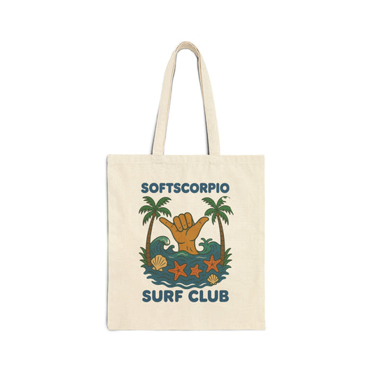 Summer surf club tote bag