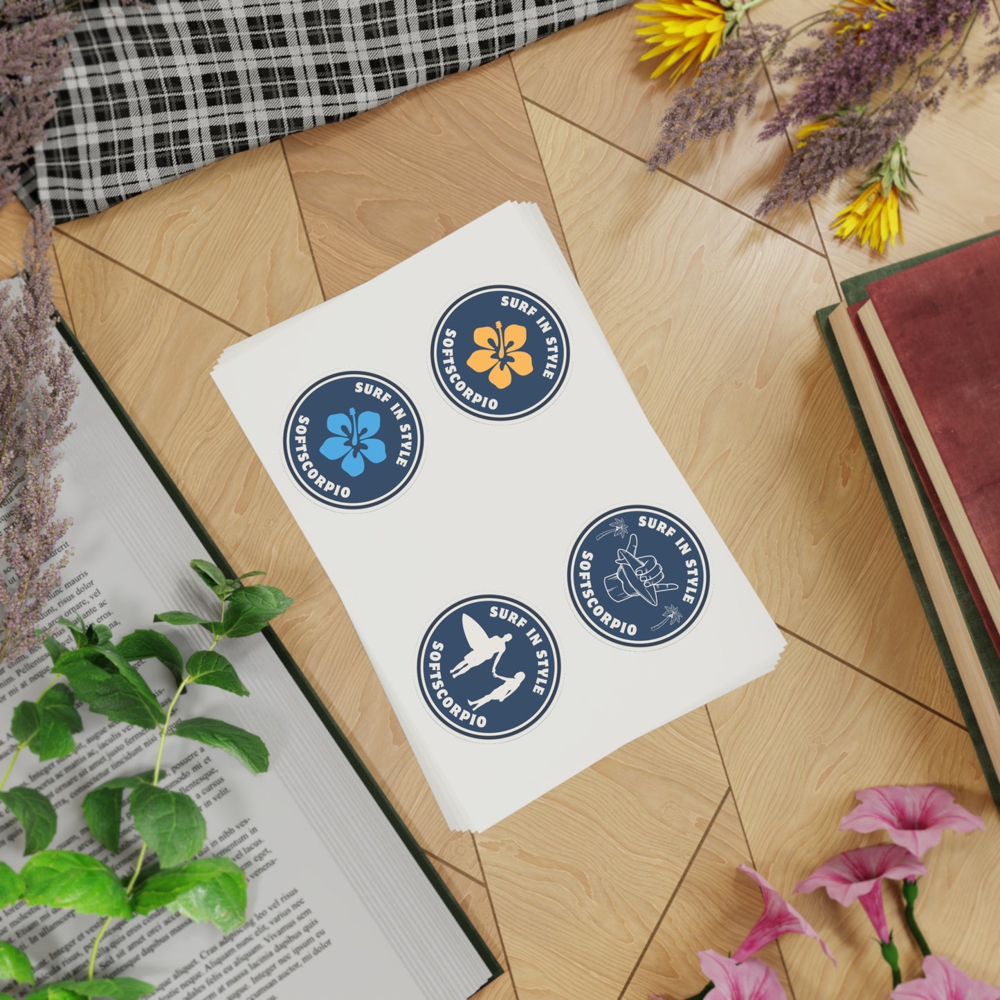 Surf in Style Sticker sheet