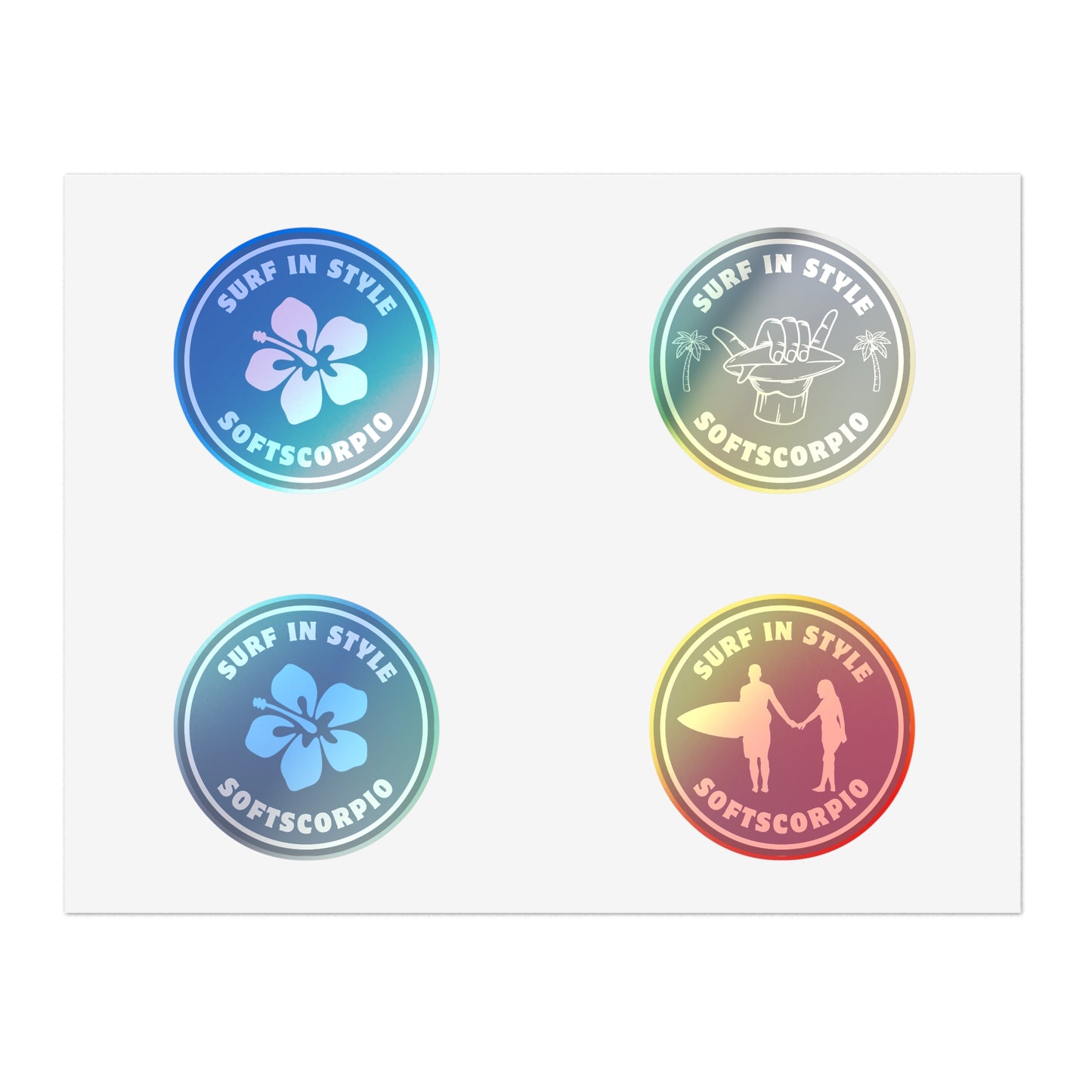 Surf in Style Sticker sheet