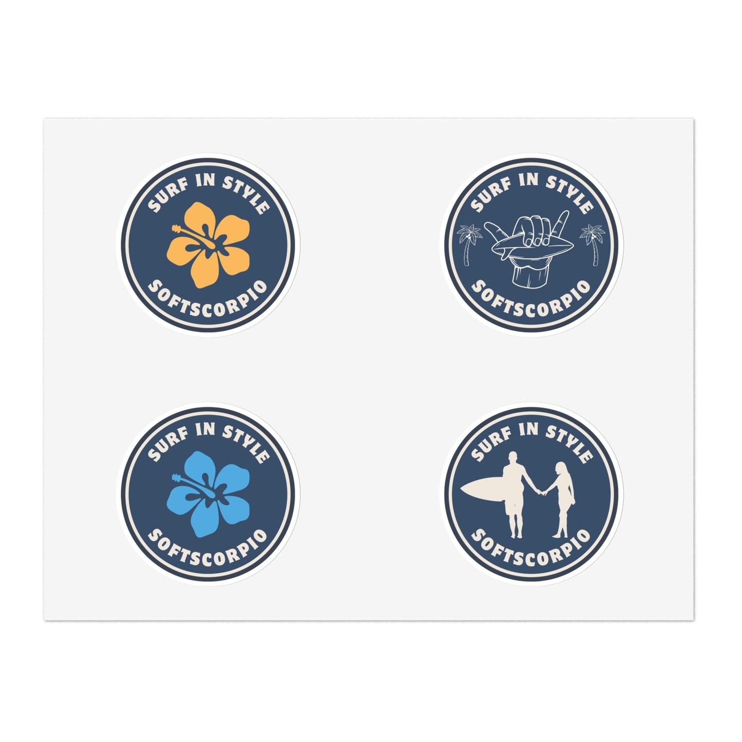 Surf in Style Sticker sheet