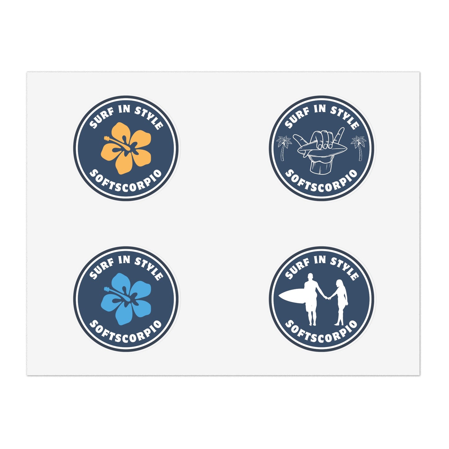 Surf in Style Sticker sheet