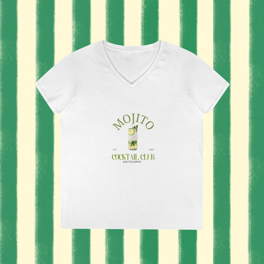 Mojito Cocktail V-Neck T-Shirt