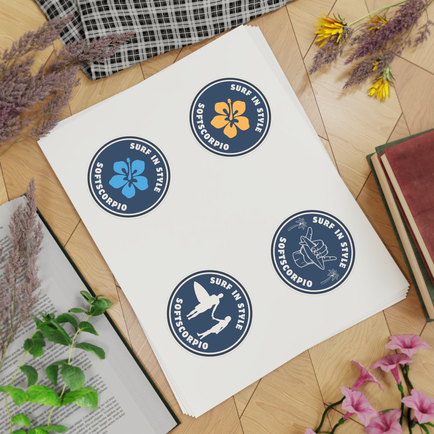 Surf in Style Sticker sheet