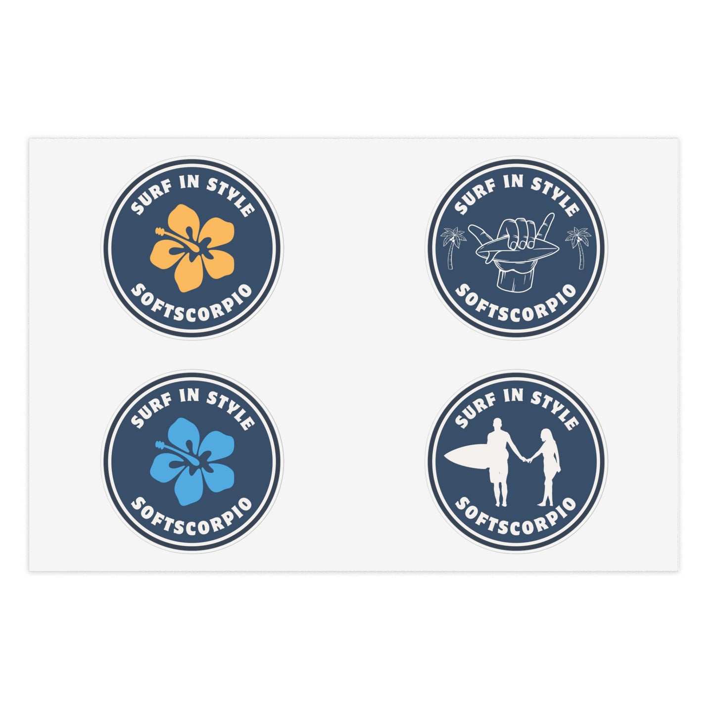 Surf in Style Sticker sheet
