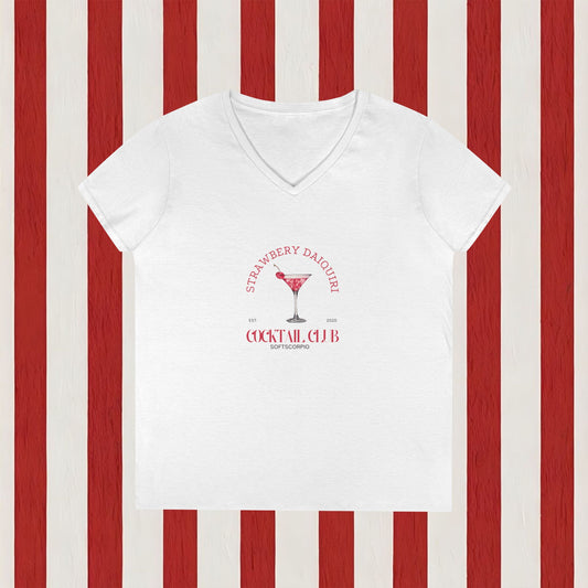 Strawberry Daiquiri V-Neck T-Shirt